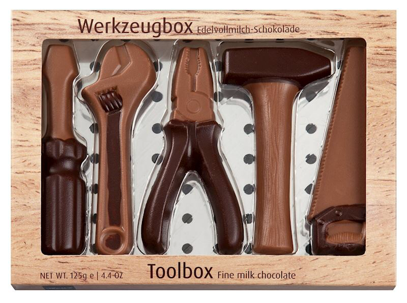 Schokoladen Werkzeugbox 125 Gramm