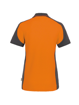 Damen Poloshirt Hakro Contrast Performance 0239 Orange-Anthrazit 27