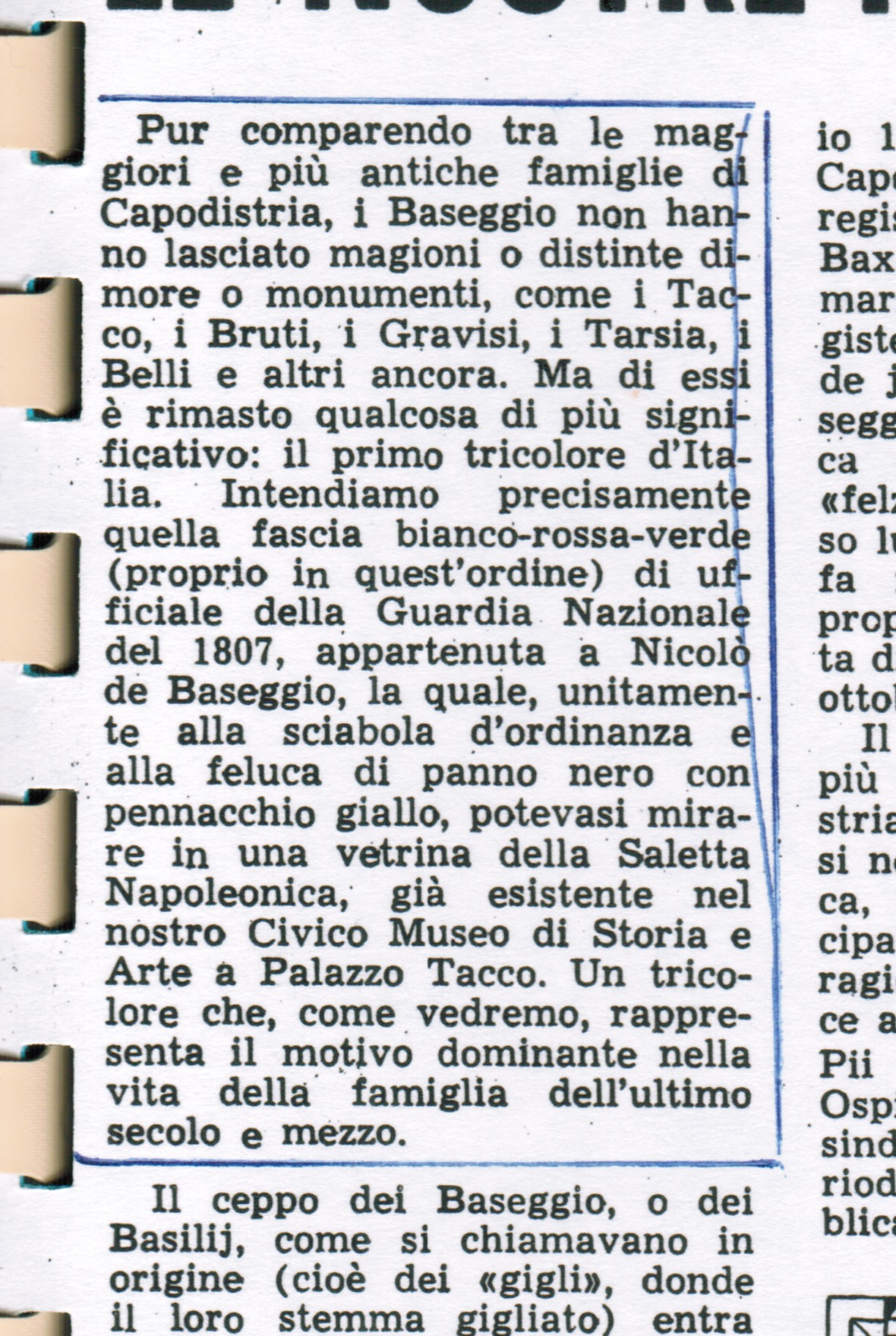 The Italian Tricolore - Introduced in 1807 by Nicolò de Baseggio
