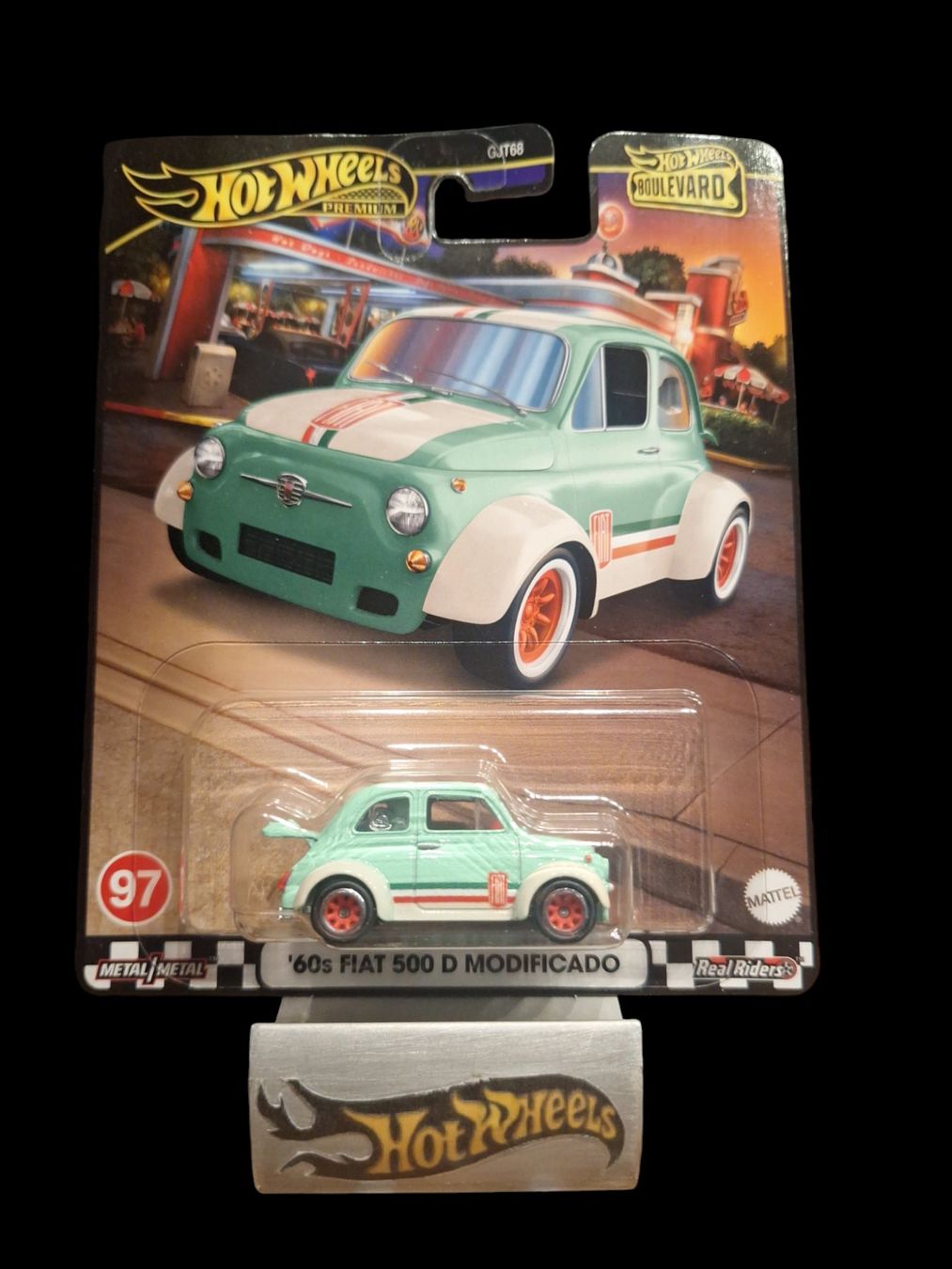 Hot Wheels Premium Boulevard #97 60s Fiat 500 D Modificado