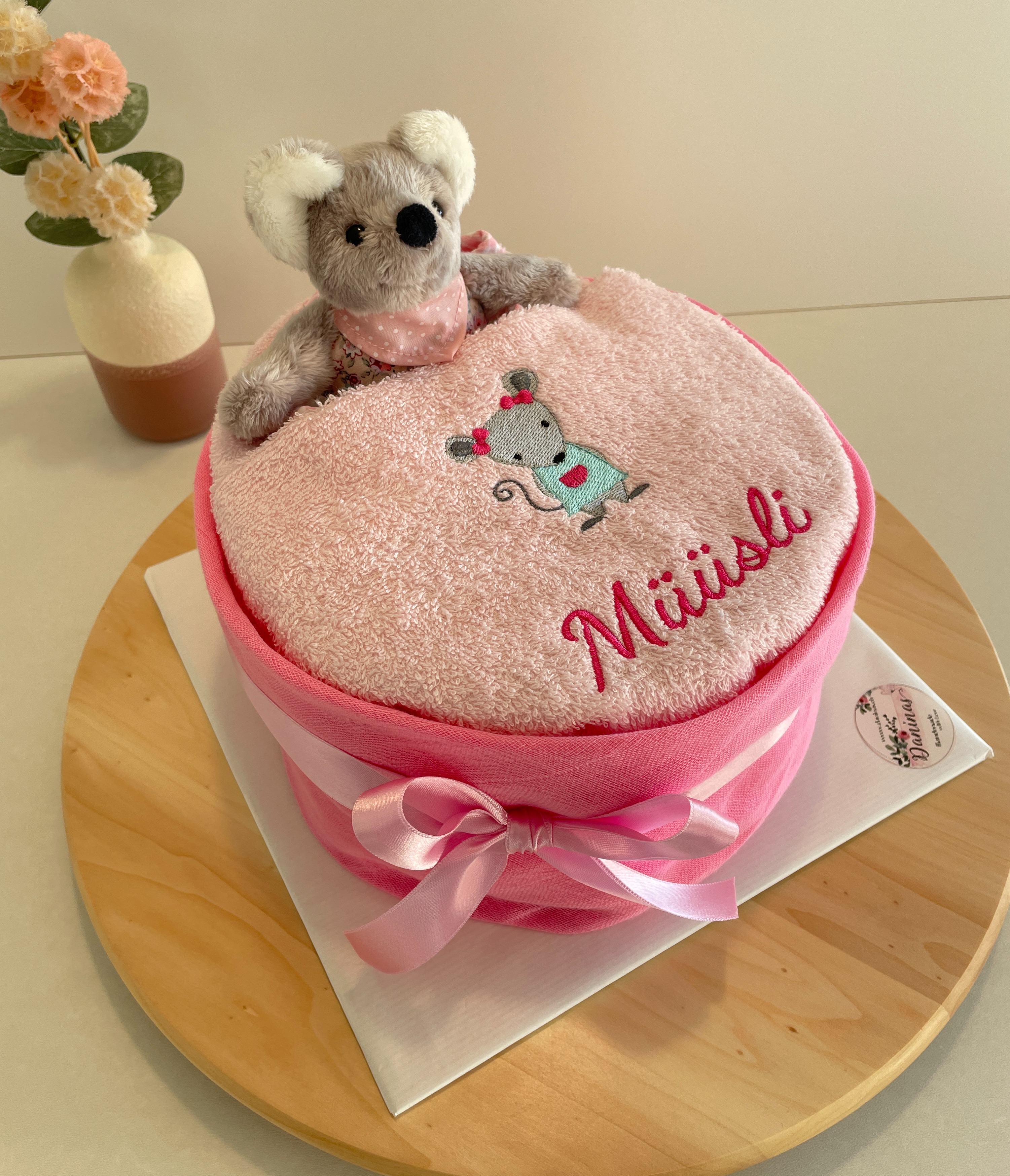 Windeltorte Müüsli rosa