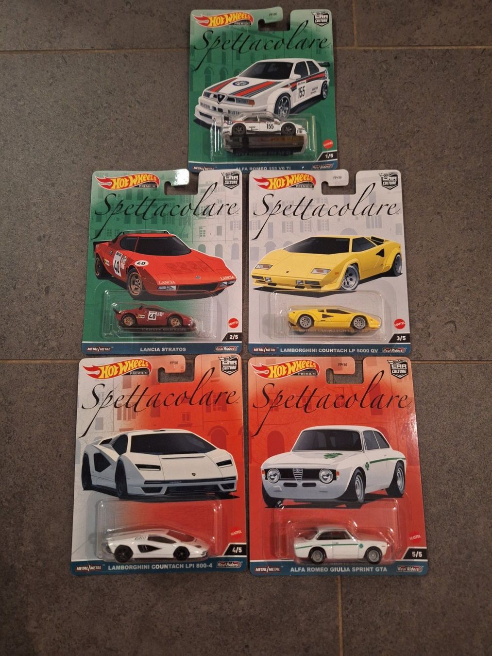 Hot Wheels Spettacolare 2023 komplettes Set