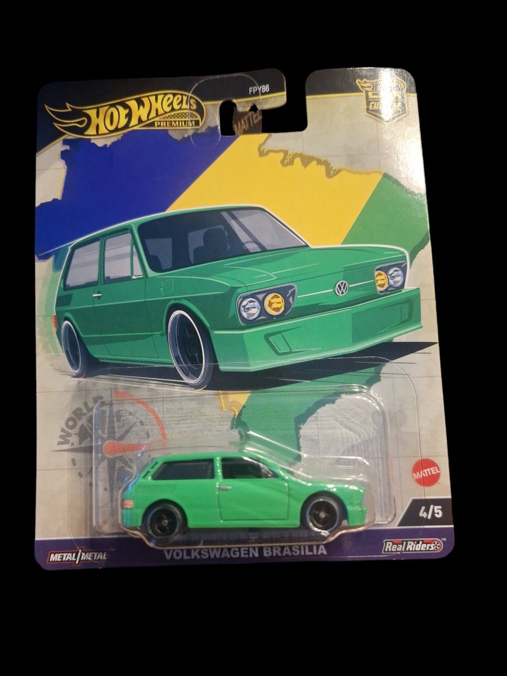 Hot Wheels Premium World Tour 2024 Volkswagen Brasilia 4/5