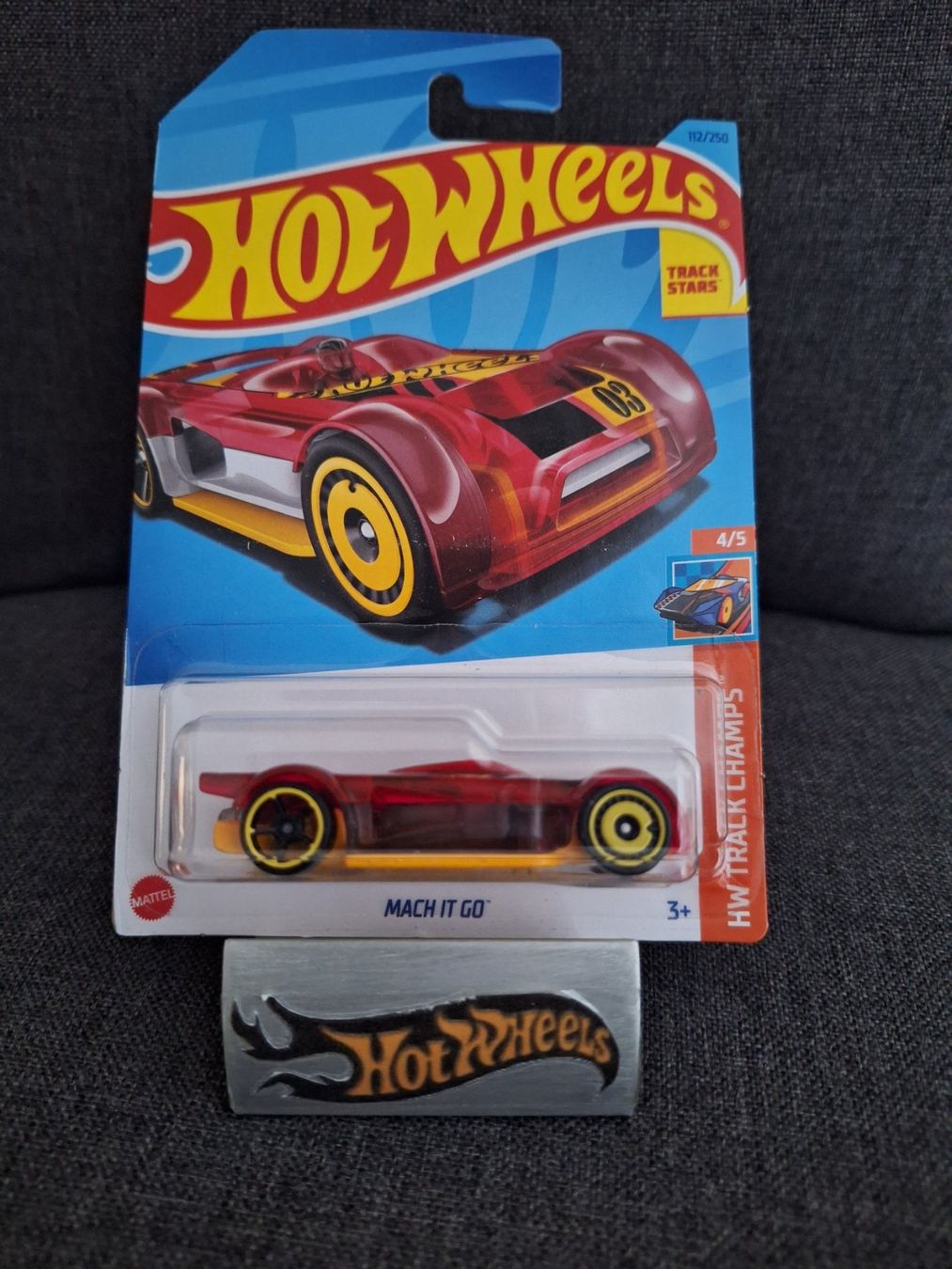 Hot Wheels HW Speed Team 2022 Mach It Go 4/5 Long Card