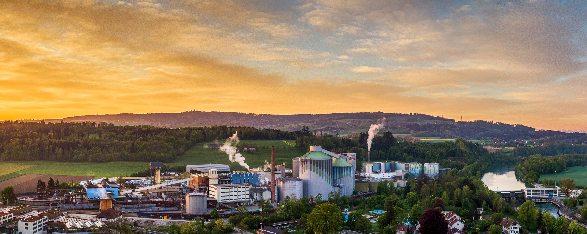 Zuckerfarbrik Aarberg im Berner Seeland