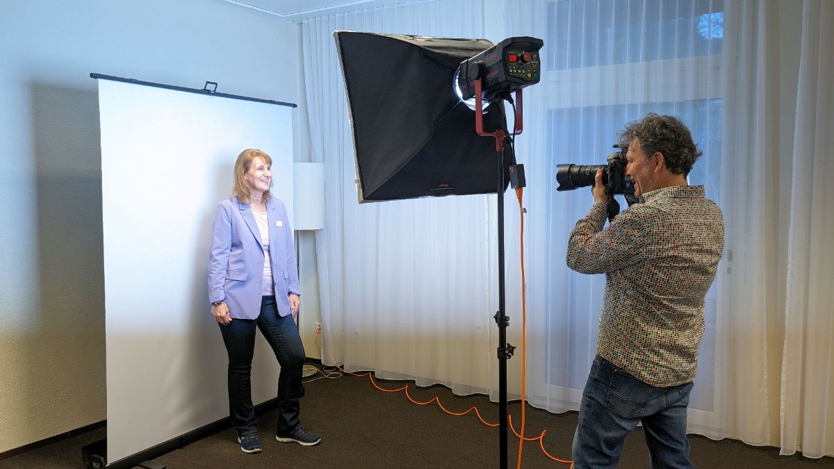 Daniel Schmuki beim Porträtshooting