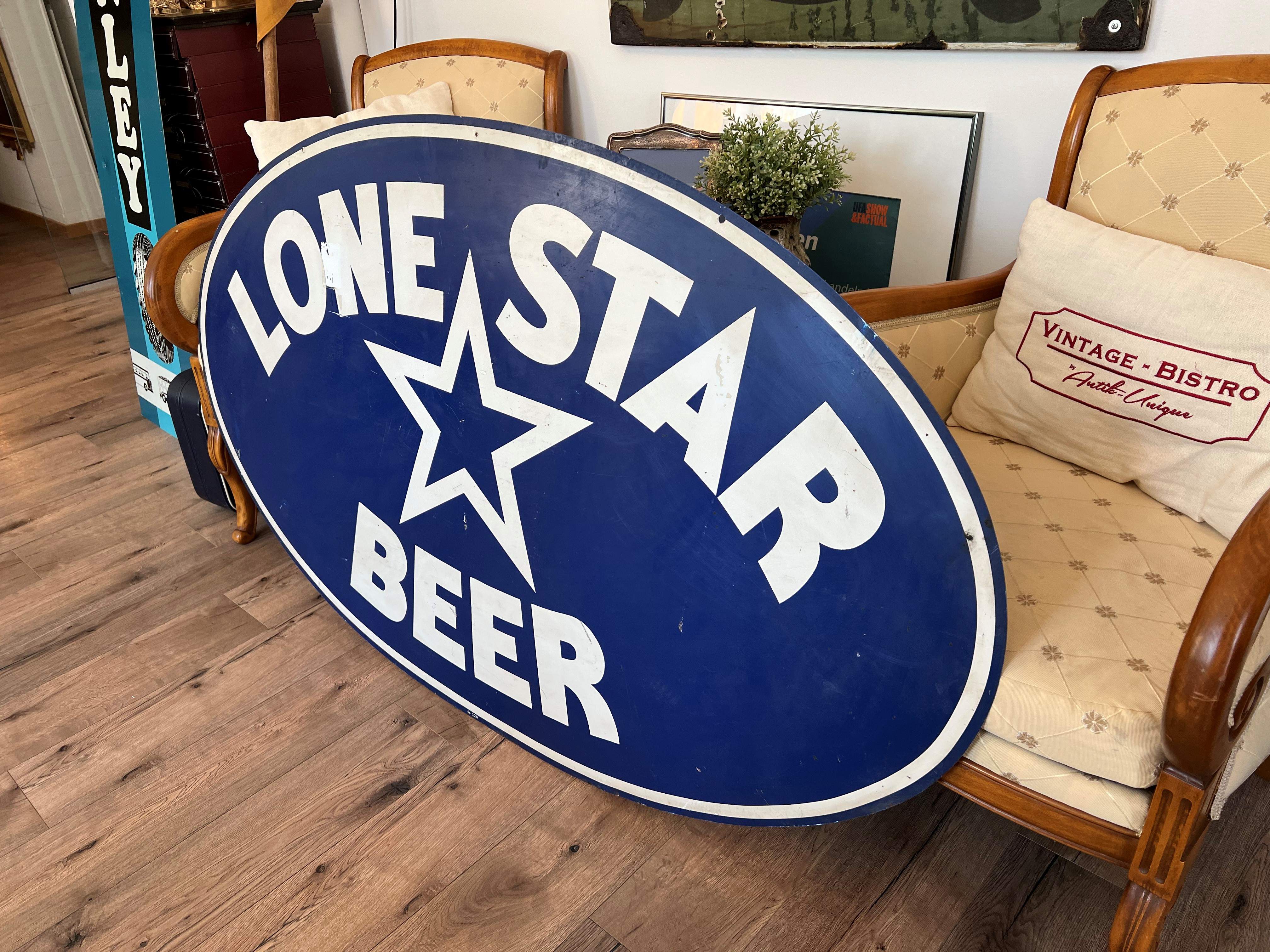 Altes Blechschild Lone Star Beer (USA) XXL