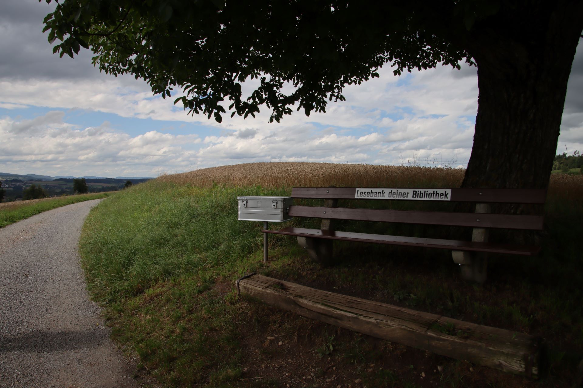 Auf dem Weg nach Bickwil kann eine Lesepause eingelegt werden