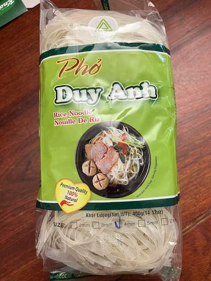 Phở Duy Anh Original Reisnudeln 4 mm aus Vietnam, 400 Gramm