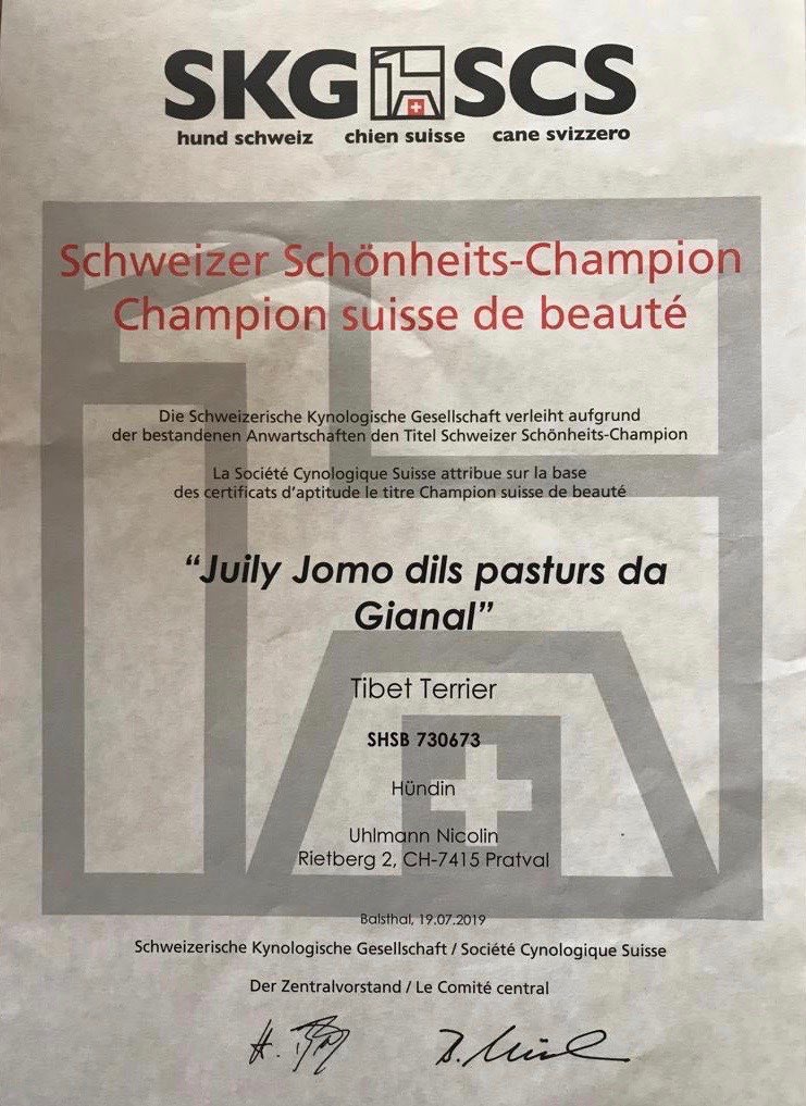 Juily Jomo ist Schweizer Schönheits Champion  12. Juli 2019