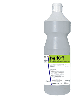 PearlO²ff | Wässrige Imprägnierung anhand modernster Erkenntniss, verleiht Oberflächen Wasser & oelabweisende Eigenschaften.