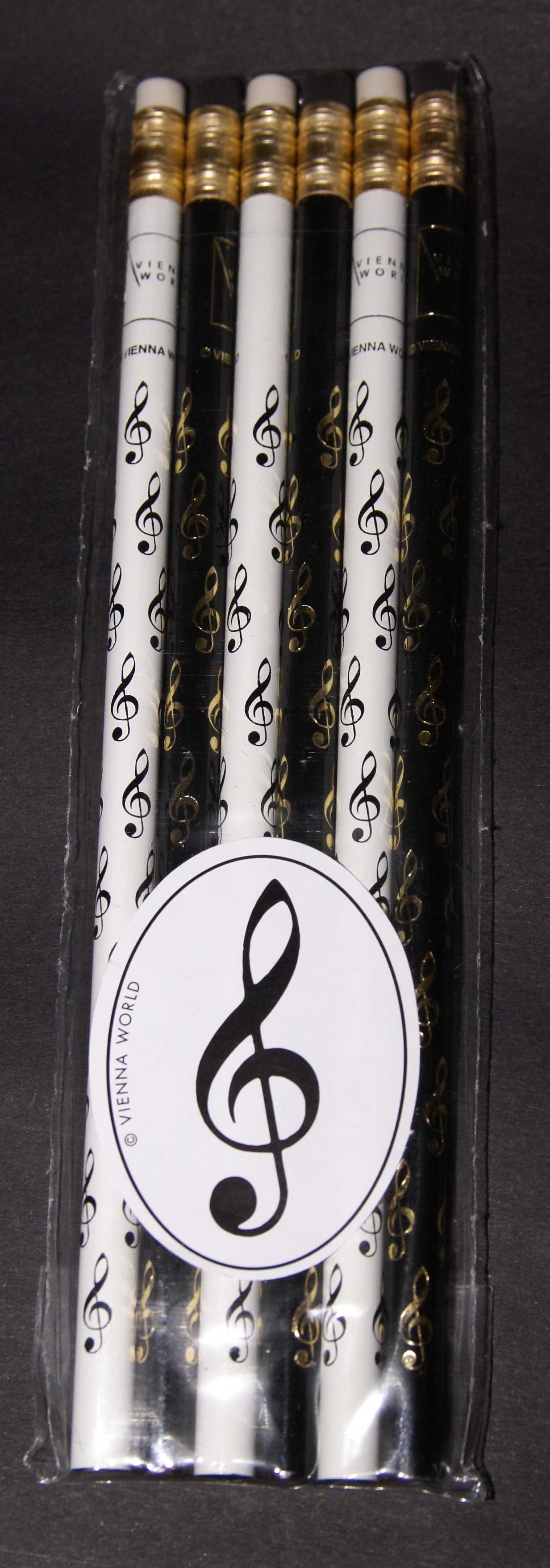 Bleistift-Set mit Notenschlüsseln, im Laden erhältlich