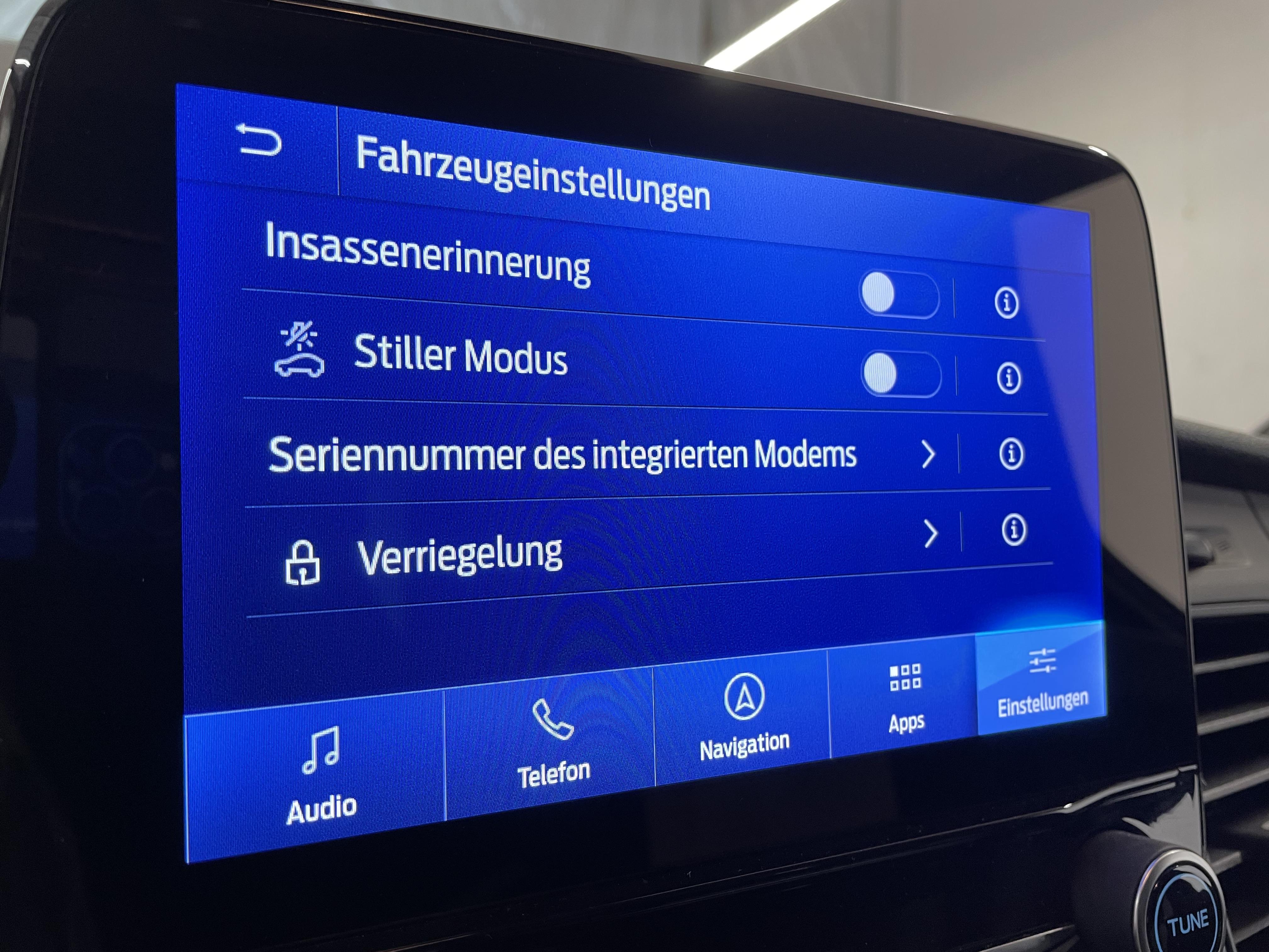 Ford Nugget Plus Programmierung Campingmodus