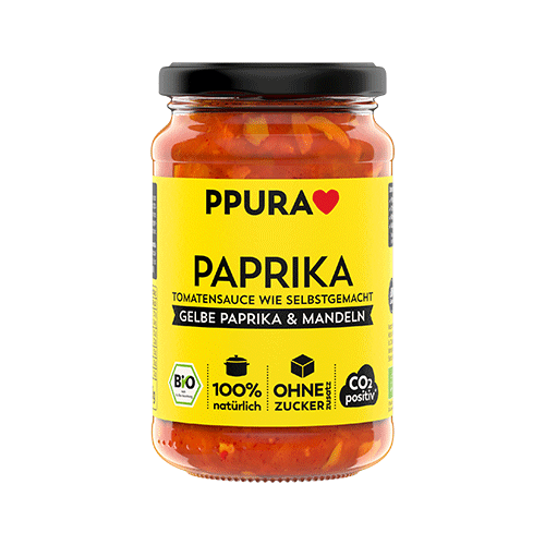 PPURA Sugo Paprika - Bio / Tomatensauce mit Paprika und Mandeln