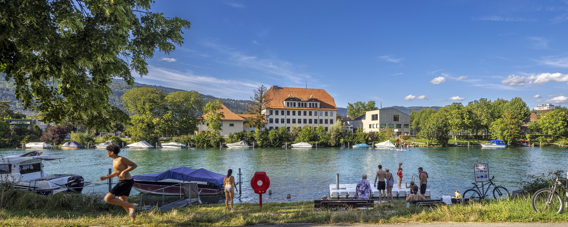 Sommer am Nidau Bueren Kanal - Aare