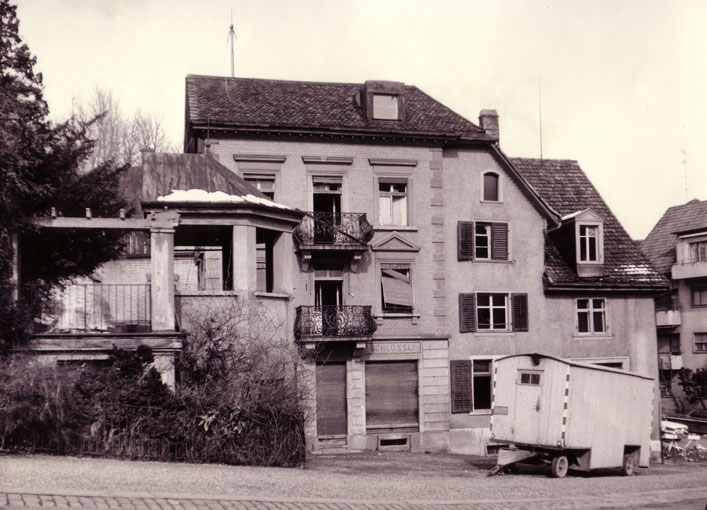 Restaurant Schlössli kurz vor dem Abbruch 1970