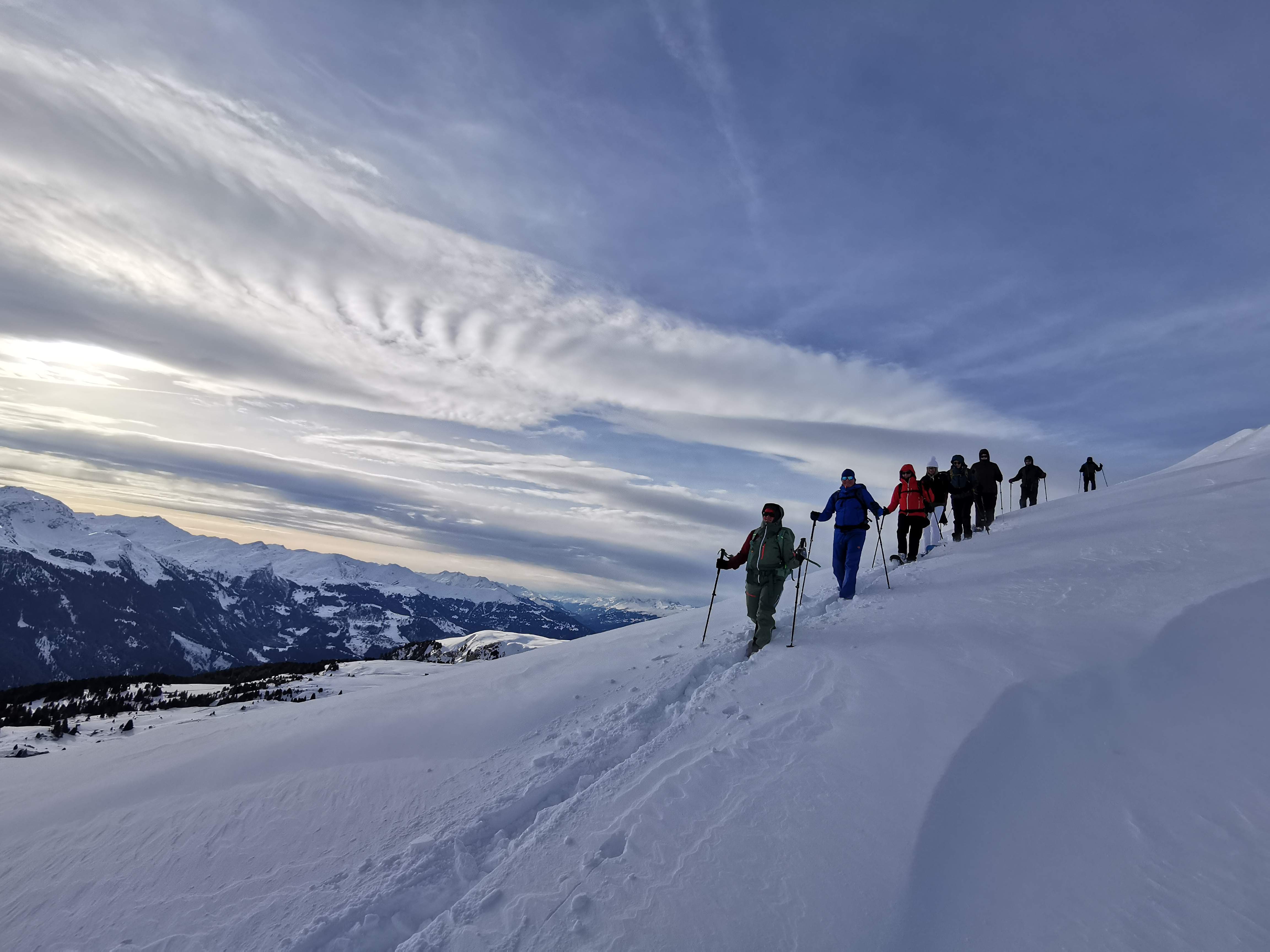 Schneeschuhtour vom Schanfigg ins Prättigau