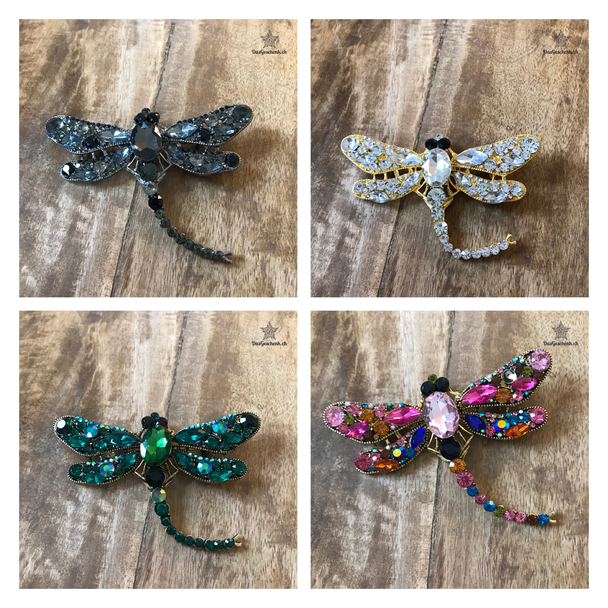 Wunderschöne Libellen Brosche in 6 Farben erhältlich