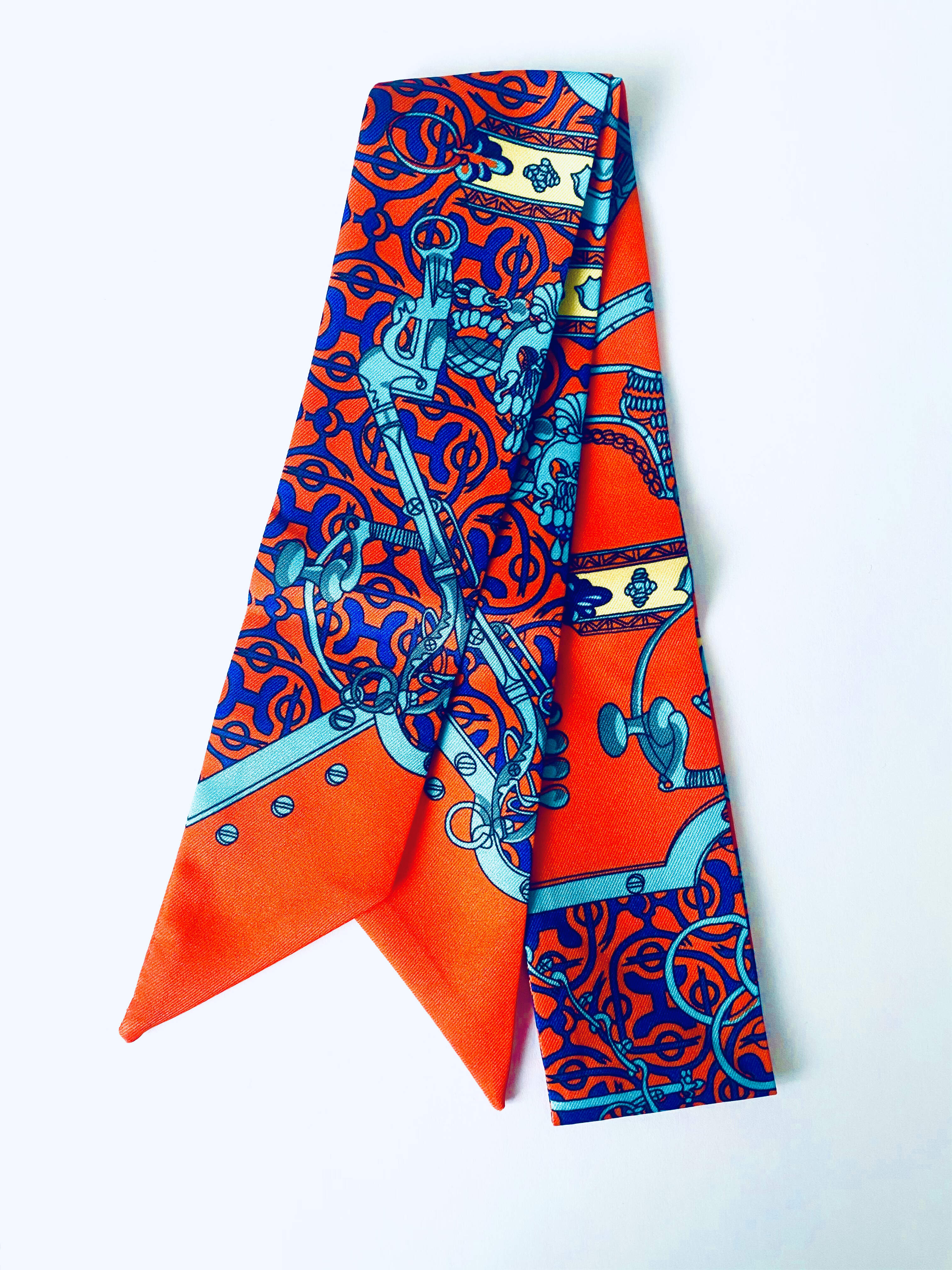 Printed silk scarf