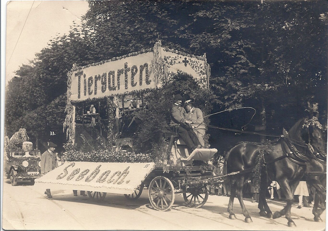 Foto von Umzug (Wagen der Gärtnerei an der Frohbühlstrasse)