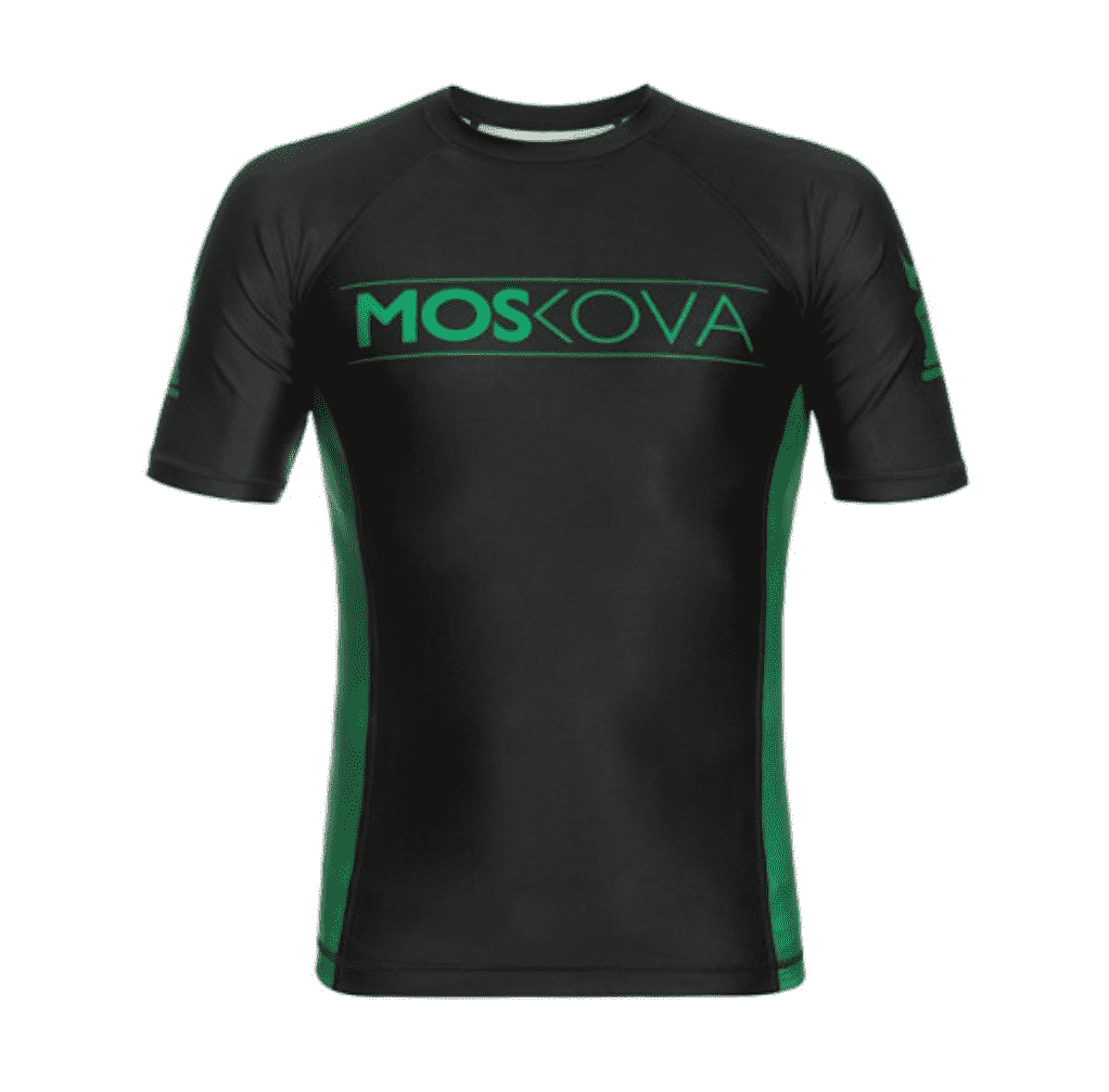 Moskova Rashguard Short Sleeves - Black/Green