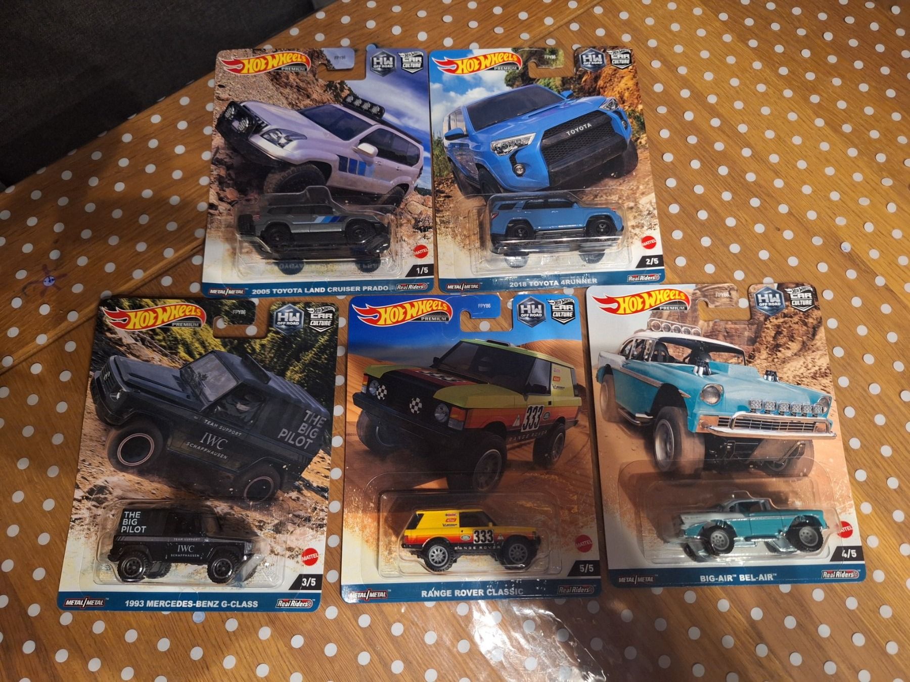 Komplettes Set Hot Wheels Premium Off-Road 2023