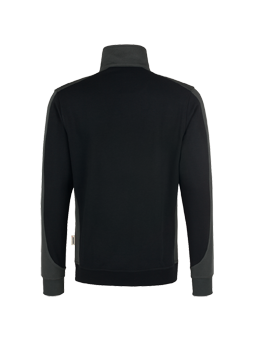 Sweatshirt HAKRO Zip-Sweatshirt Contrast Mikralinar 0476 Schwarz-Anthrazit 05