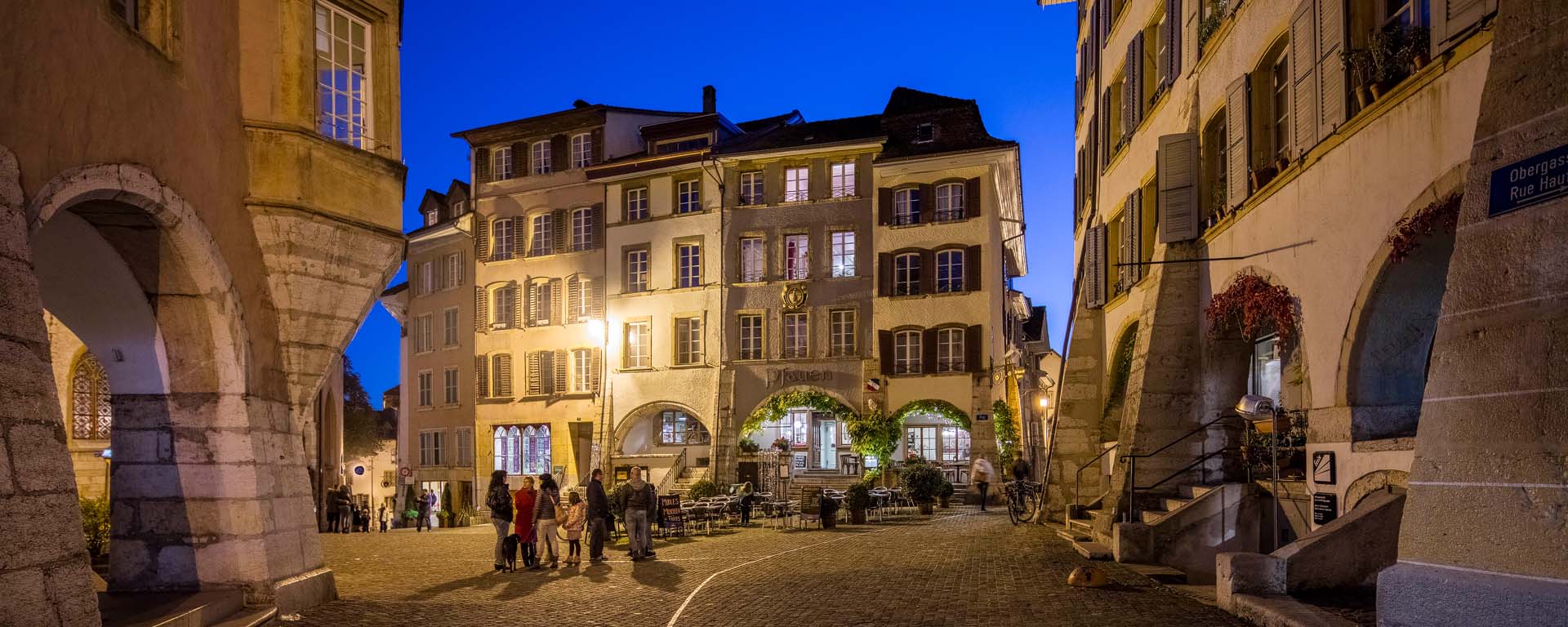 Der Ring in der Bieler Altstadt - vieille ville de Bienne