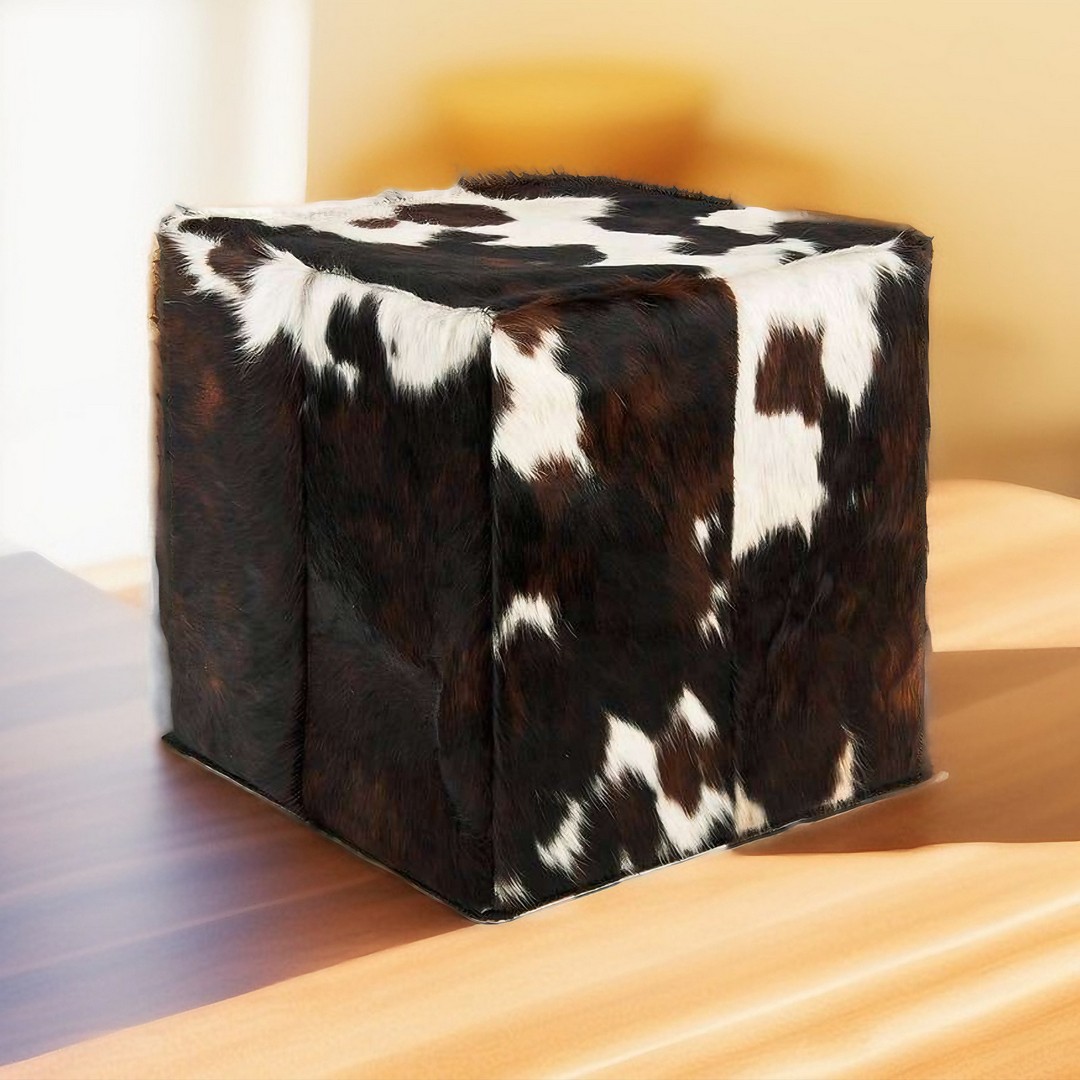 Kuhfell - Cube / Sitzhocker