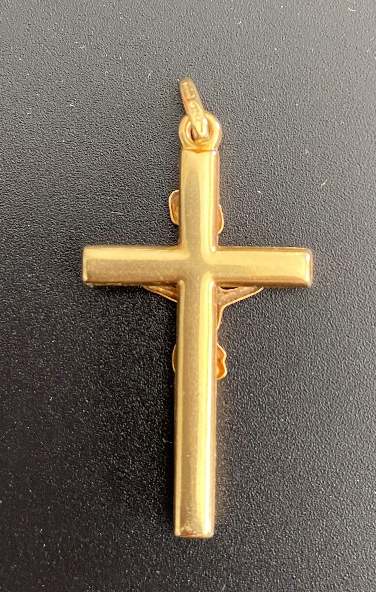 Gold (750er) Anhänger Kreuz