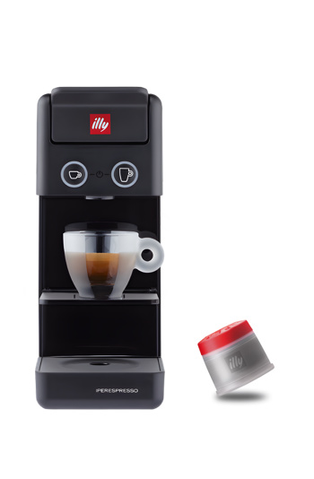 Y3.3 Iperespresso, Espressomaschine für Kapseln, Rot, Schwarz und Weiss