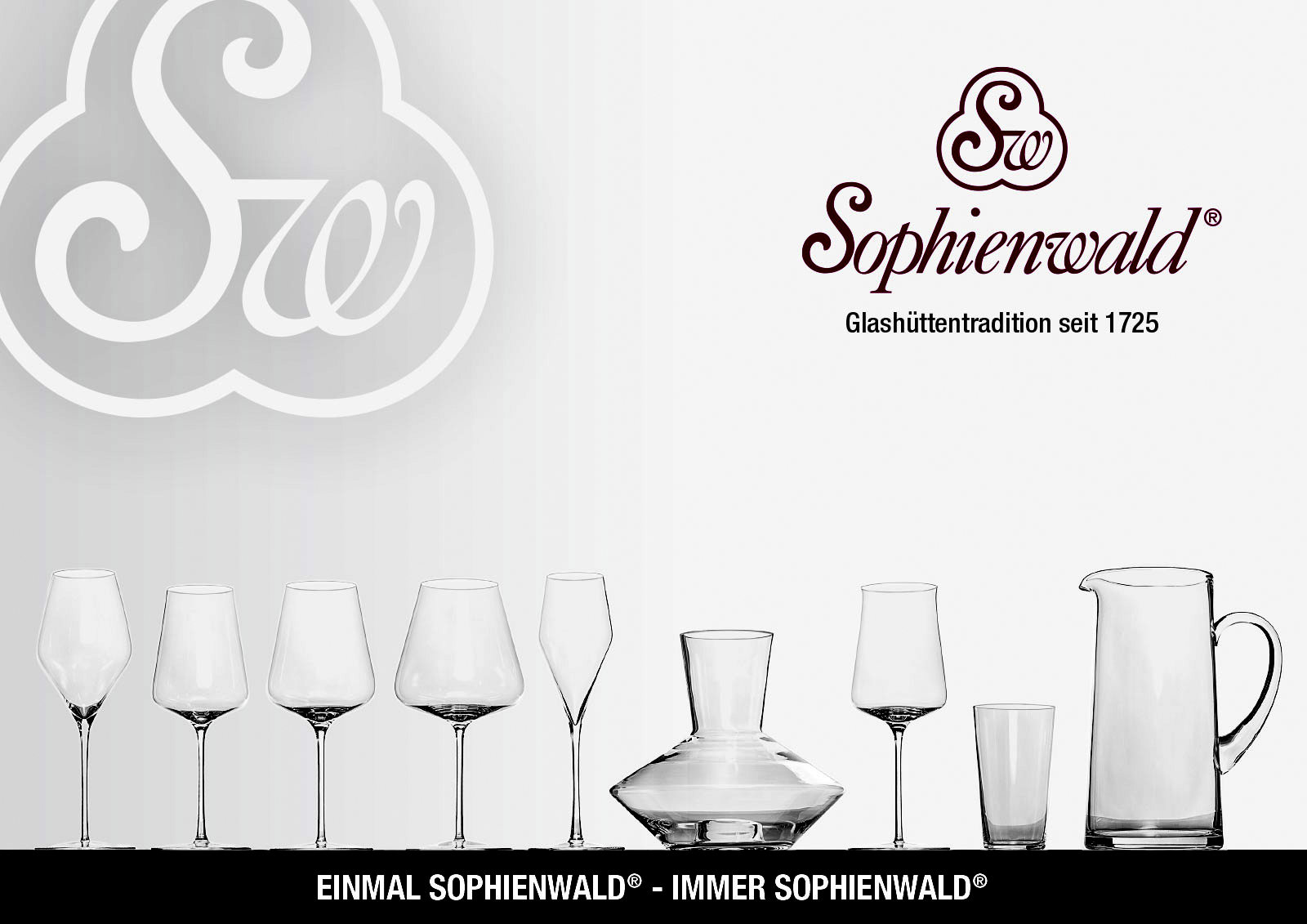 Sophienwald Serie Phönix - Burgunder Glas