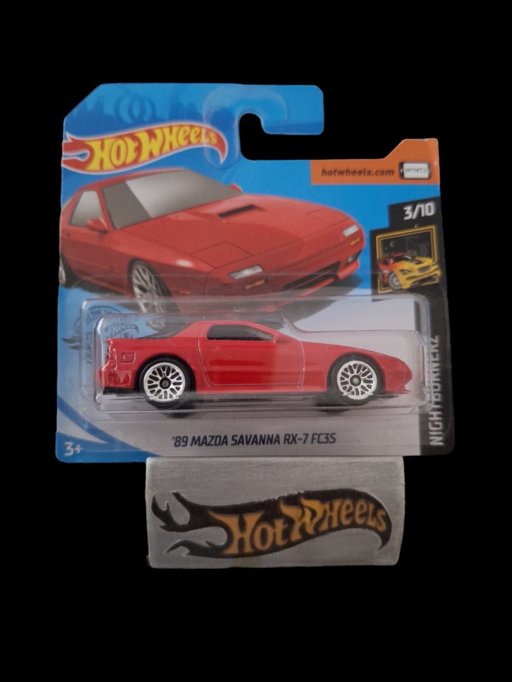 Hot Wheels Nightburnerz 2020 89 Mazda Savanna RX-7 FC3S 3/10