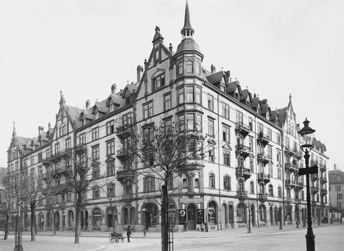 Das Haus Idaplatz 8, wie es 1896 erbaut wurde