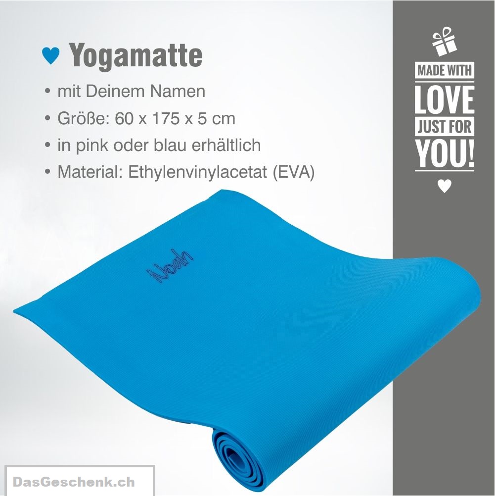 Yogamatte – personalisiert mit Namen