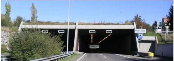 Tunnel Montlingen (CH) 180 NAV Tunnelleuchten