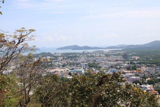 Phuket Town from the hill