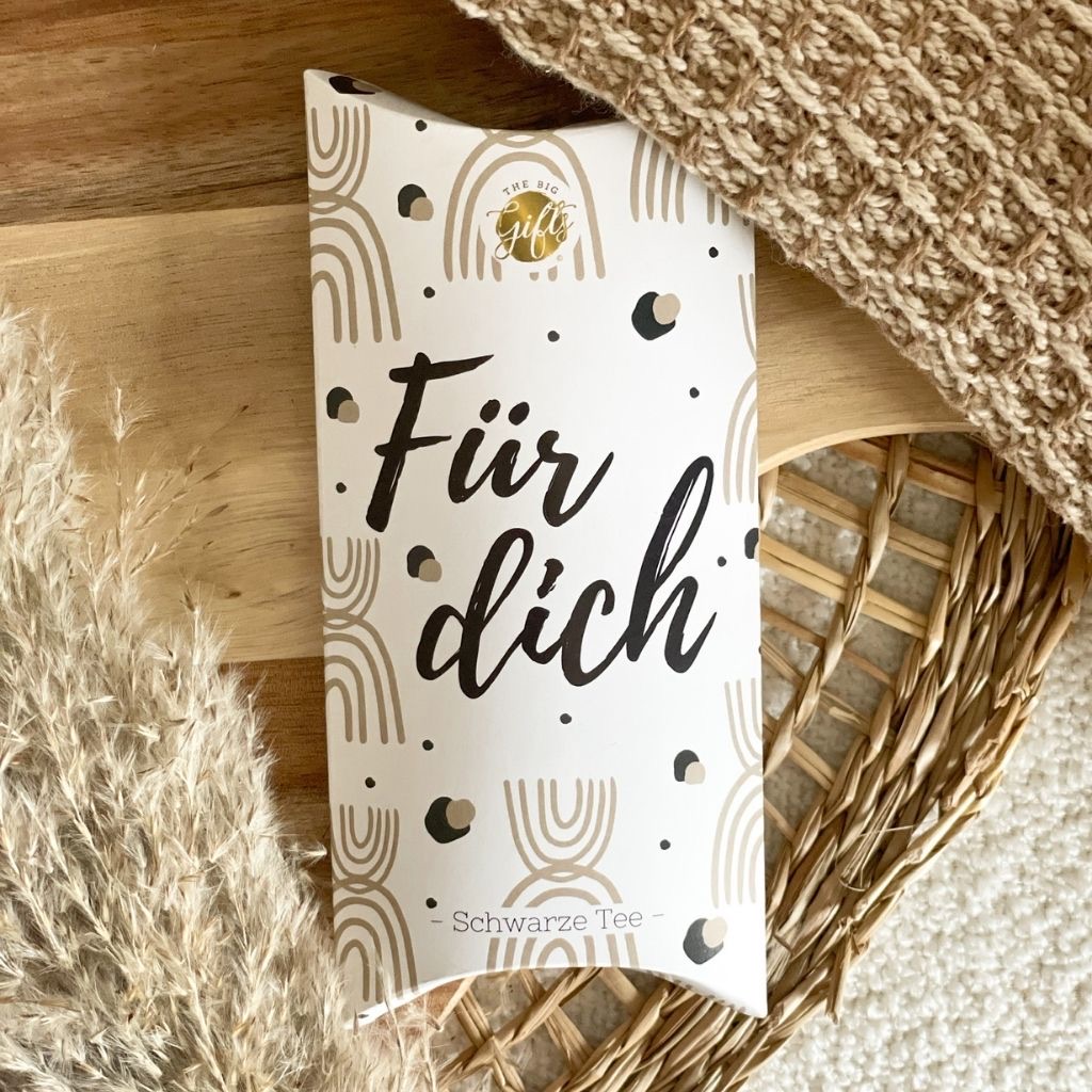 Geschenkbox - FÜR DICH - mit Schwarztee mit Bergamot - für pure Erholung und Entspannung