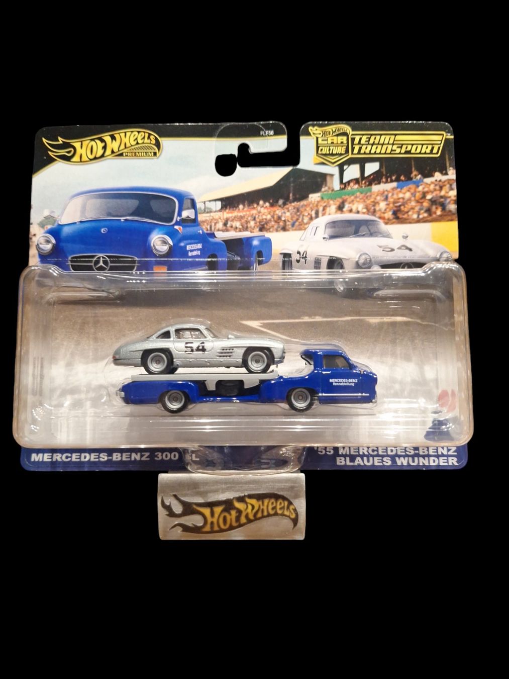 HW Premium Team Transport #70 Mercedes-Benz 300 SL 55 Mercedes-Benz Blaues Wunder