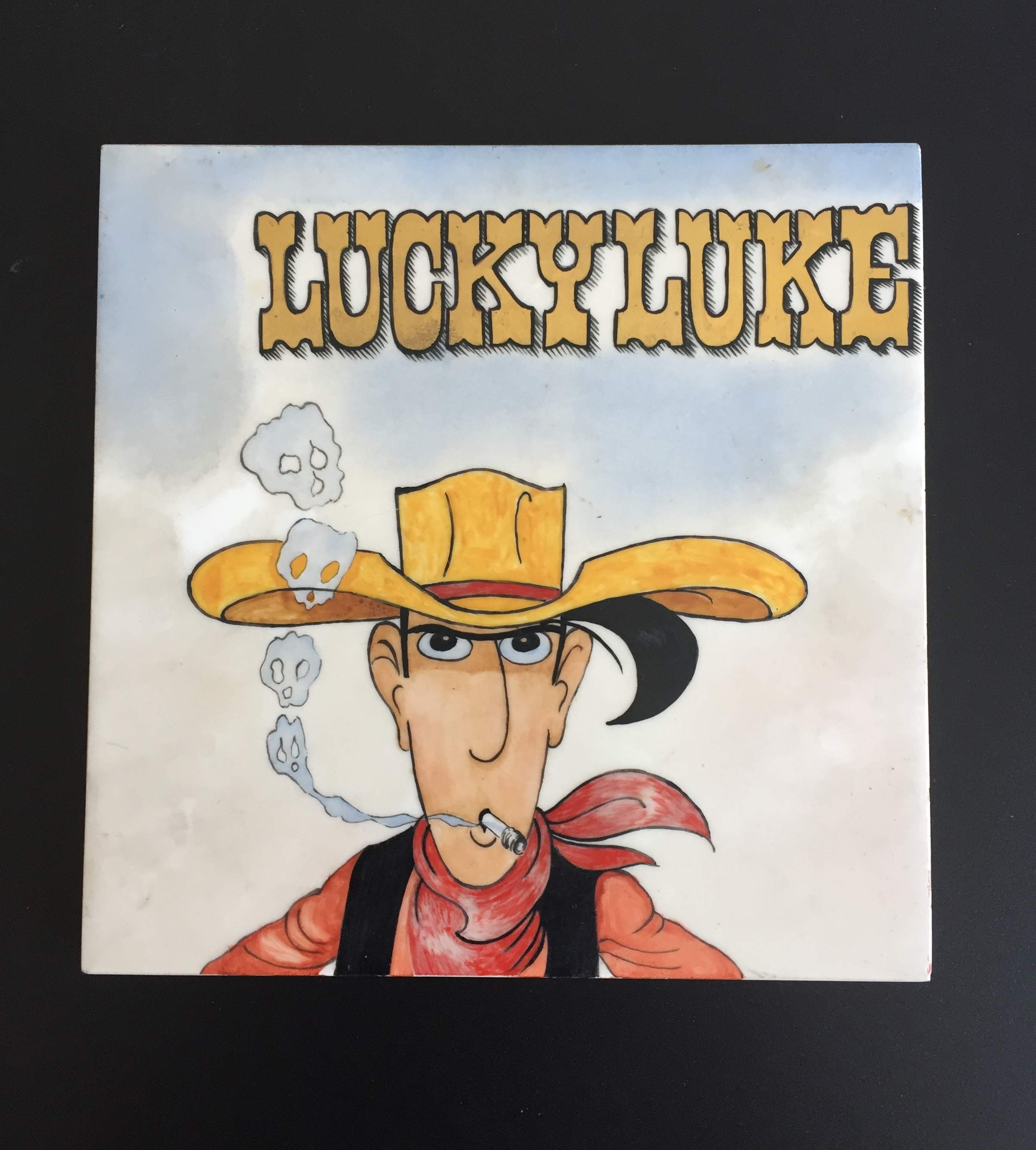 Lucky Luke Künstler Keramikplatten