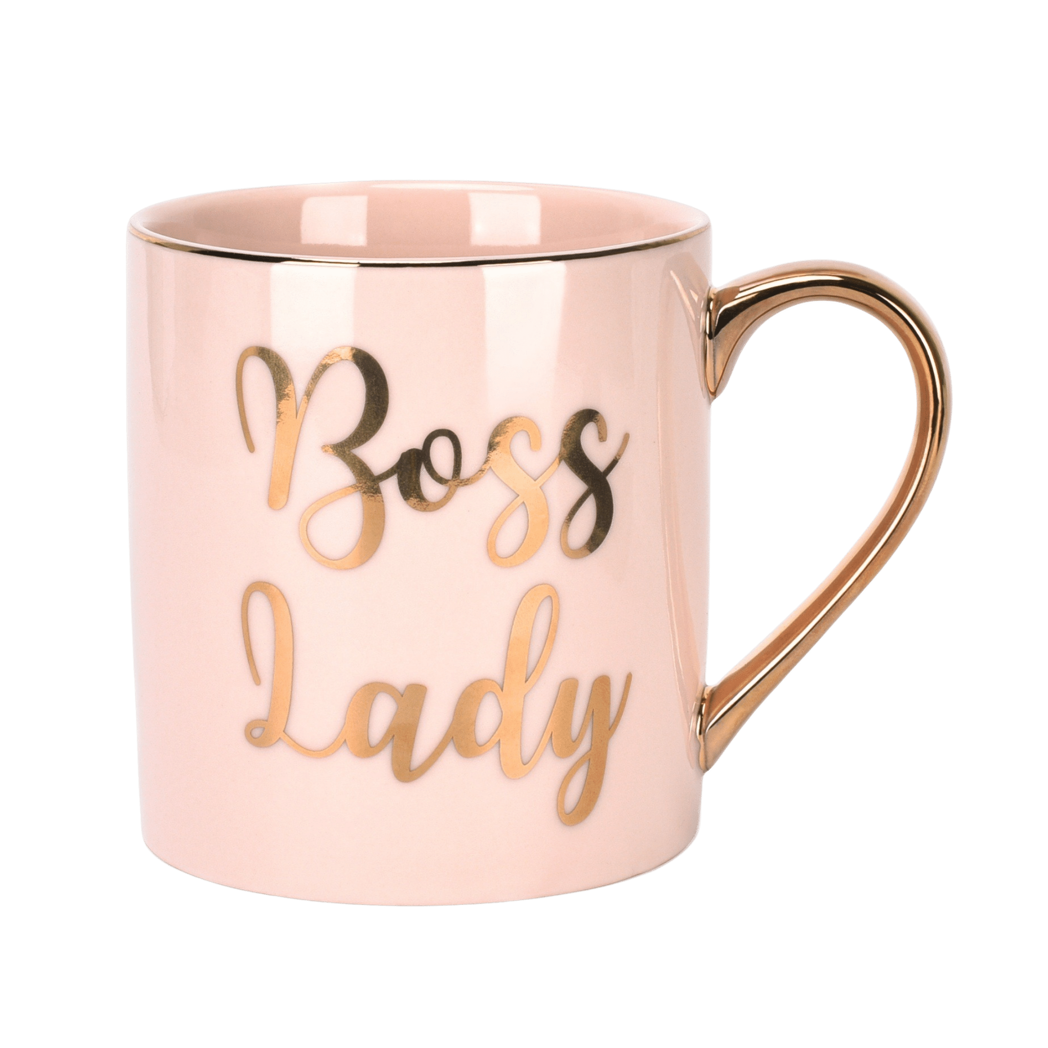 Boss Lady - Tasse Schwarz Gold - Tasse Rosa Gold