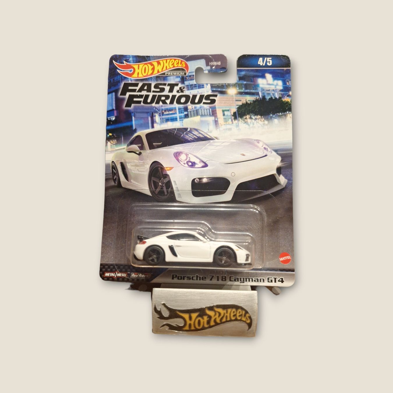 HW Premium Fast and Furious 2023 Porsche 718 Cayman GT4 4/5