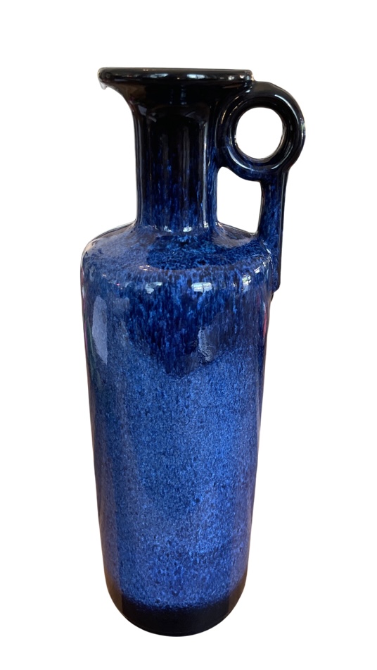 Mid Century Vase blau