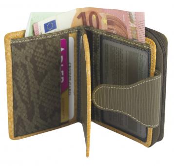 "Iris" echt Leder Geldbörse Portemonnaie Brieftasche klein Geldbeutel 81702