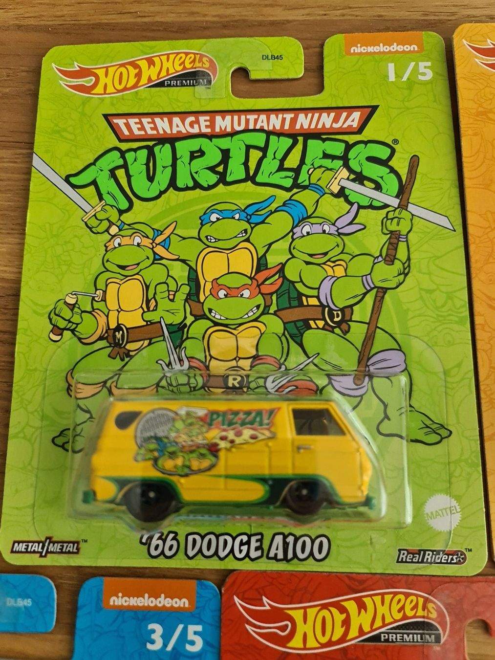 Kompl. Set Hot Wheels Premium Mutant Ninja Turtles TMNT 2022