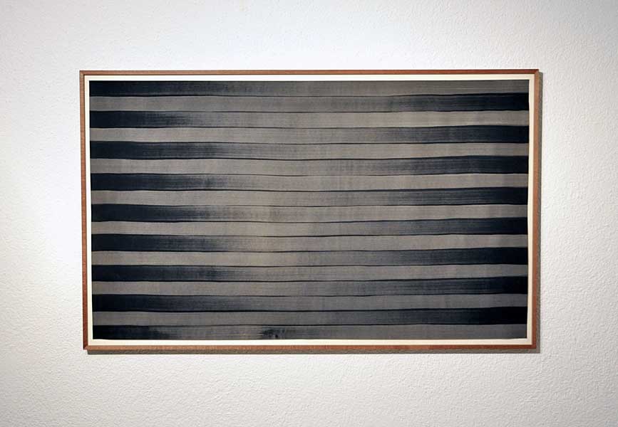 hin & zurück IV, 2014, Acrylfarbe auf Papier, 70 x 114 cm