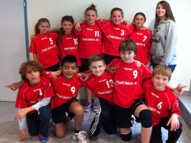 U13 Team mit 5 Schulsport-Teilnehmer am Spieltag in Rorbas