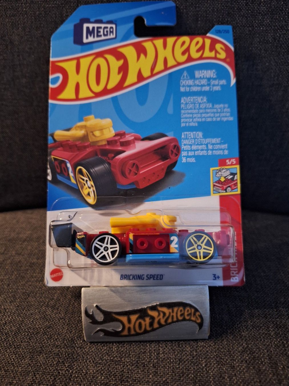 Hot Wheels Brick Rides 2023 Bricking Speed 5/5 Long Card