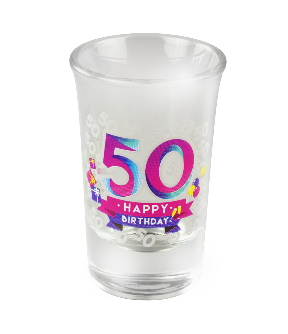Schnapsglas -  Shotglas - 50. Geburtstag