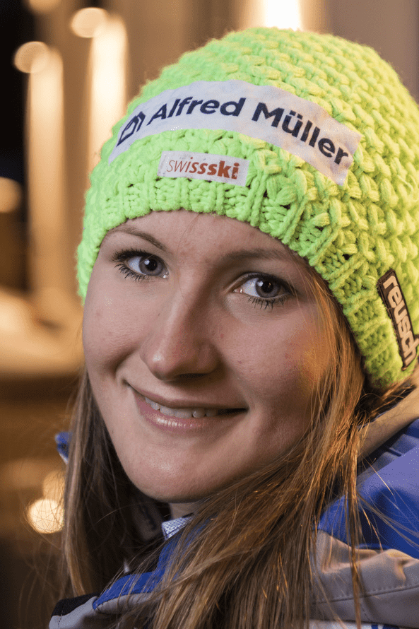 Priska Nufer Platz 6 in der 2. Abfahrt in Cortina d’Ampezzo